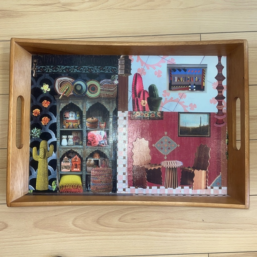 GORGEOUS Heavy duty wooden tray | custom design | made in Thailand